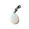 Synthetic Opalite Pendant Decorations, with Brass Lobster Claw Clasps and Iron Findings, Teardrop, 46~48.5mm