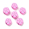 Handmade Polymer Clay Beads, Flower, Pink, 10~10.5x10~11x4.5mm, Hole: 1.6mm