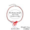 Christmas Acrylic Pendant Polyester Cord Necklaces with Alloy End Chains, Platinum, Red, Santa Claus, 16.93 inch(43cm), Pendant: 30mm long