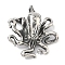 304 Stainless Steel Pendants,  Octopus, Manual Polishing, Antique Silver, 44x38.5x19.5mm, Hole: 5x8mm
