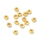 Brass Beads, Flat Round/Dics, Rack Plating, Cadmium Free & Lead Free, Real 18K Gold Plated, 2.8x1.5mm, Hole: 1.2mm
