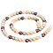 1 Strand Glass Pearl Beads Strands, Pearlized, Round, PeachPuff, 6.5x6mm, Hole: 0.9mm, about 68pcs/strand, 15.59~15.83 inch(39.6~40.2cm)