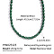Autumn Winter Resin Oval Beaded Necklaces, with Stainless Steel Findings, Golden, Green, 17.91 inch(45.5cm)