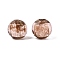 Handmade Gold Sand Lampwork Beads, Round, Saddle Brown, 10mm, Hole: 1.4mm