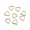 304 Stainless Steel Adjuster Triangle Buckles, Quick Link Connector, Fit for Top Drilled Beads, Webbing, Strapping Bags, Real 18K Gold Plated, 6x6x0.7mm, Inner Diameter: 5.5x5mm