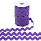 Polyester Wave Lace Trim Ribbon, Wave Bending Lace Trim, Clothes Accessories, Medium Orchid, 3/8 inch(10mm), 24.5~25 yards