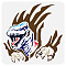 PET Hollow Out Drawing Painting Stencils, for DIY Scrapbook, Photo Album, Dinosaur, 30x30cm