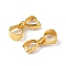 Brass Ice Pick Pinch Bails for Pendant Making, Golden, 11.5mm, Hole: 4mm, Pin: 0.6mm