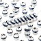 Brass Grade A Rhinestone Spacer Beads, Silver Color Plated, Nickel Free, Rondelle, Light Sapphire, 8x3.8mm, Hole: 1.5mm