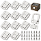12 Bags Alloy Purse Locks, DIY Purse Making Supplies, Platinum, 24x20.5x6mm