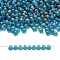 MIYUKI 3.4mm Drop Beads, Japanese Seed Beads, Matte Transparent Colours AB, (DP2405FR) Matte Transparent Teal AB, 3.4x3mm, Hole: 0.65mm, about 900pcs/50g