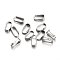 Tarnish Resistant 304 Stainless Steel Snap on Bails, Stainless Steel Color, 6x4x3mm, inner: 5x2mm