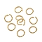 304 Stainless Steel Jump Rings, Open Jump Rings, Twisted, Golden, 12x1.5mm, Inner Diameter: 9mm
