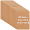 20Pcs Cork Insulation Sheets, Rectangle, BurlyWood, 297x210x3mm