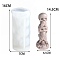 Food Grade DIY Silicone Statue Candle Molds, For Candle Making, Skull, 7x16cm