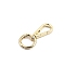 Zinc Alloy Swivel Clasps, with Spring Gate Rings, Light Gold, 56mm