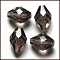 Imitation Austrian Crystal Beads, Grade AAA, K9 Glass, Faceted, Bicone, Gray, 6x9.5mm, Hole: 0.7~0.9mm