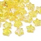 30Pcs Electroplate Transparent Acrylic Beads, Star, AB Color, Yellow, 10x4mm, Hole: 1.5mm