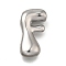 304 Stainless Steel Pendants, Letter Charm, Anti-Tarnish, Letter F, 24x13x6mm, Hole: 3.5x2.2mm