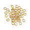 304 Stainless Steel Open Jump Rings, Oval, Real 18K Gold Plated, 4x3x0.6mm, Inner Diameter: 2.5x2mm