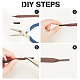 PandaHall Elite 240Pcs 4 Colors DIY Shoelaces Head Repair KK-PH0003-92-6