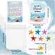 Olycraft 150 pièces kit de mini cartes d'appréciation souvenir histoire d'étoile de mer mini cadeaux d'histoire d'étoile de mer petite carte d'étoile de mer avec cabochons d'étoile de mer colorés DIY-OC0009-66-2