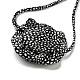 Тканевые ожерелья-чокеры с леопардовым принтом и галстуком-розой для женщин NJEW-Z022-01I-3