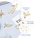 Cheriswelry 12pcs 6 colgantes de aleación de estilo FIND-CW0001-15-4