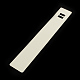 矩形形状厚紙表示カード  ネックレスに使用  ブレスレットとモバイルペンダント  ホワイト  219x35x0.5mm CDIS-Q001-43-2