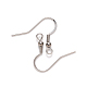 304 crochets de boucles d'oreille français en acier inoxydable STAS-S111-007-1