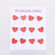 304 Stainless Steel Stud Earrings EJEW-I235-04-B-2