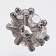 Perles de zircone cubique micro pave en Laiton ZIRC-F083-101B-RS-2