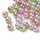 Perle di perle imitazione acrilico arcobaleno X-OACR-R065-2.5mm-A08-1