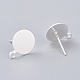 Accessoires de clous d'oreilles en laiton KK-H102-07S-2