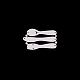 炭素鋼カッティングダイステンシル  DIYスクラップブッキング/フォトアルバム用  装飾的なエンボス印刷紙のカード  ナイフとフォークとスプーン  マットプラチナカラー  3.1x4.6cm DIY-F032-38-4