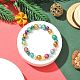 Mode imitation acrylique perles bracelets élastiques pour les enfants BJEW-JB01059-09-3