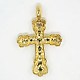 Religious Jewelry Findings Alloy Cross Pendants PALLOY-M001-02G-NF-2