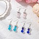 3 пара серег-подвесок из искусственного нефрита EJEW-JE06619-1