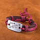 Unisex pulseras de cordón de cuero de moda BJEW-BB15581-C-9
