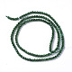 Chapelets de perles de jade blanche naturelle G-F596-40-2mm-2