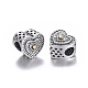 Hollow 925 Sterling Silver European Beads OPDL-L017-031TASG-2