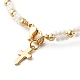 Bracelet de perles de graines de verre pour fille femme BJEW-JB06746-04-4