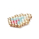 4 pièces 4 couleurs motif de métier à tisser à la main ensemble de perles de rocaille miyuki PALLOY-MZ00053-4