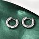 Серьги-кольца из нержавеющей стали 202 для полировки EJEW-M106-02P-01-1