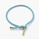 Bracelet en coton avec cordon torsadé X-MAK-L012-01-1