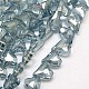 Electroplate Glass Beads Strands EGLA-E011-10x12mm-F02-2