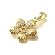 Латунные микро проложить кубического циркония подвески KK-Z102-15G-2