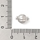 Cierres magnéticos de plata de primera ley con baño de rodio. STER-G038-13P-3
