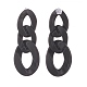 CCB Plastic& Acrylic Curb Chain Necklace & Dangle Stud Earrings SJEW-JS01233-01-6