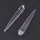 Transparentes pendentifs pointes en acrylique transparent X-TACR-R726-8-2